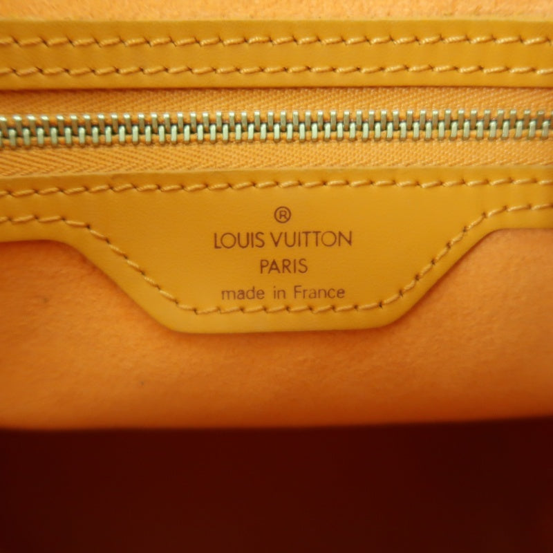 LOUIS VUITTON Bucket PM Epi Leather Handbag Yellow with Pouch