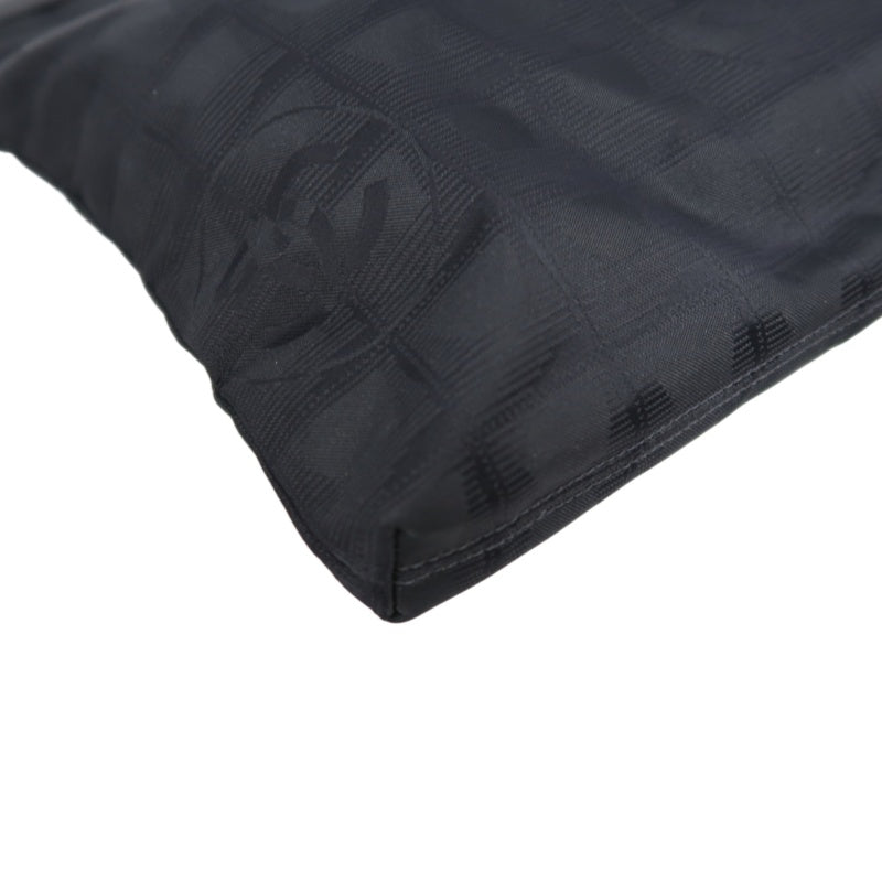 CHANEL New Travel Line Tote Handbag Nylon Black