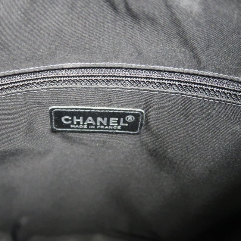CHANEL New Travel Line Tote Handbag Nylon Black