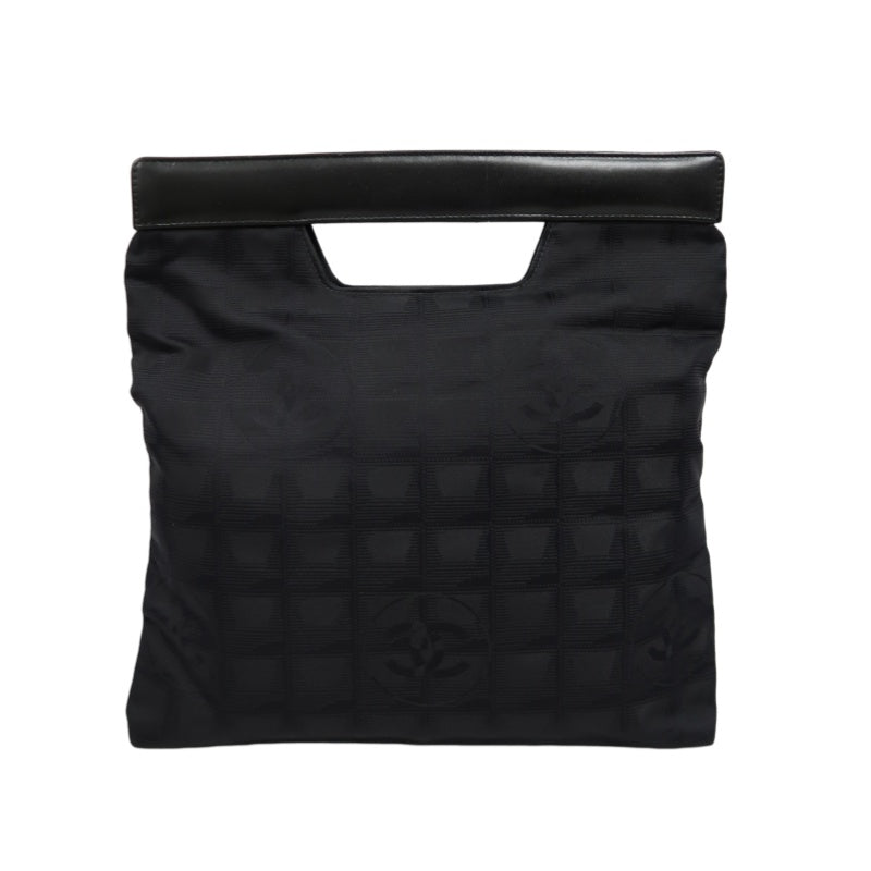 CHANEL New Travel Line Tote Handbag Nylon Black