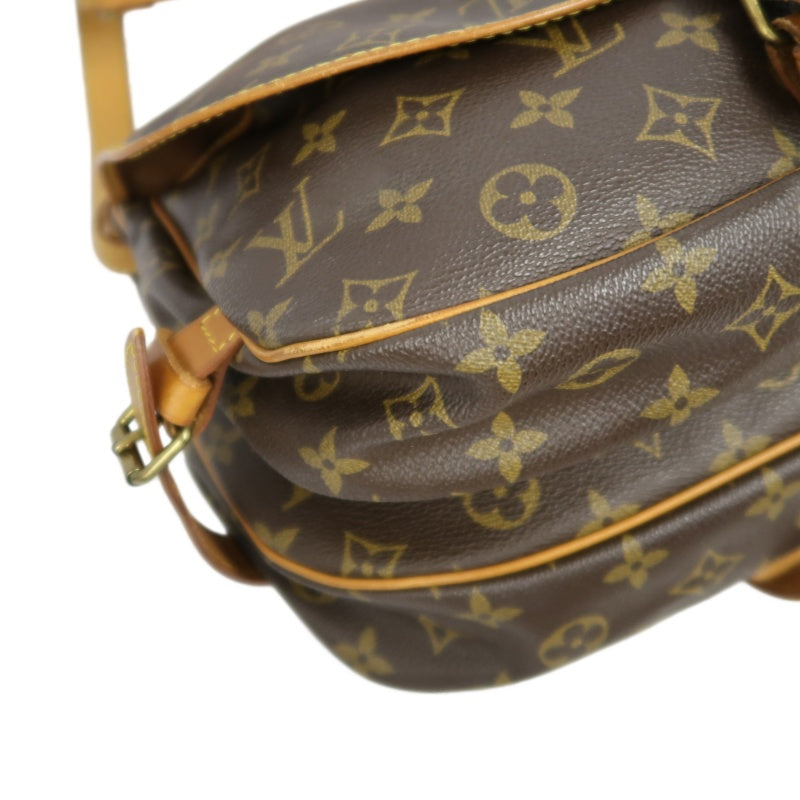 LOUIS VUITTON Monogram Saumur 30 Shoulder Bag Pvc Brown