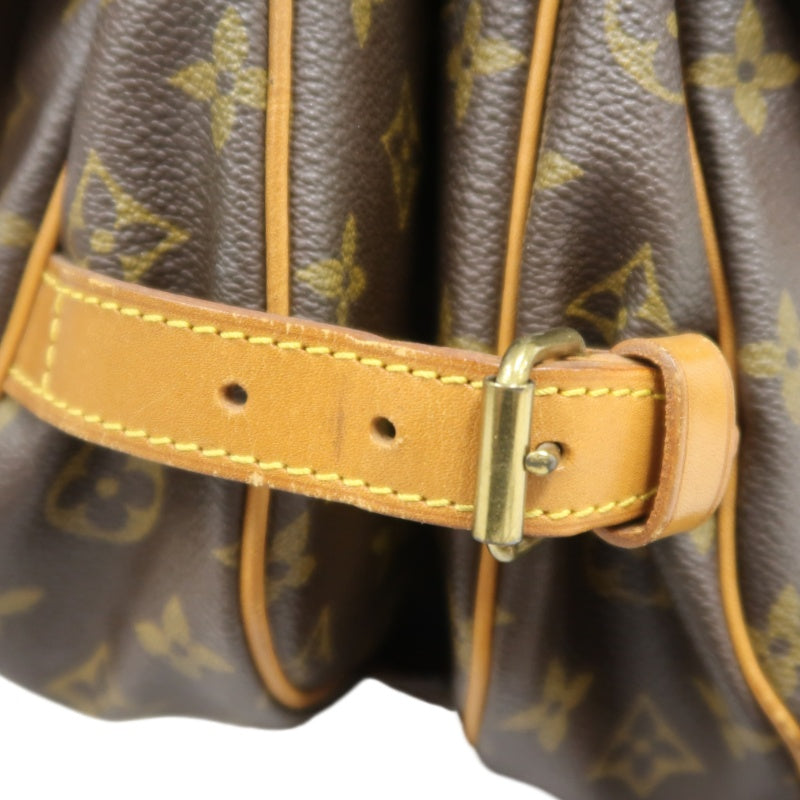 LOUIS VUITTON Monogram Saumur 30 Shoulder Bag Pvc Brown