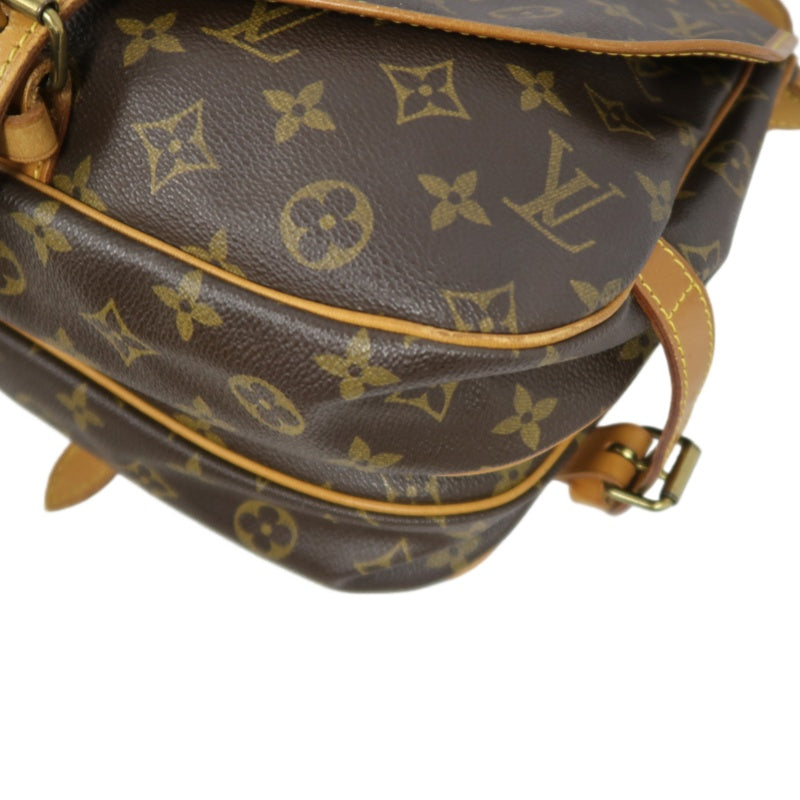 LOUIS VUITTON Monogram Saumur 30 Shoulder Bag Pvc Brown