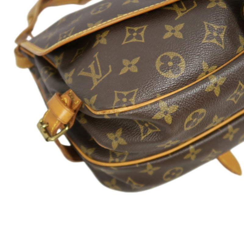 LOUIS VUITTON Monogram Saumur 30 Shoulder Bag Pvc Brown