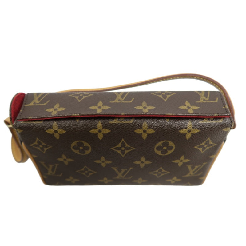 LOUIS VUITTON Recital Monogram Brown Handbag LV Monogram PVC Underarm Bag