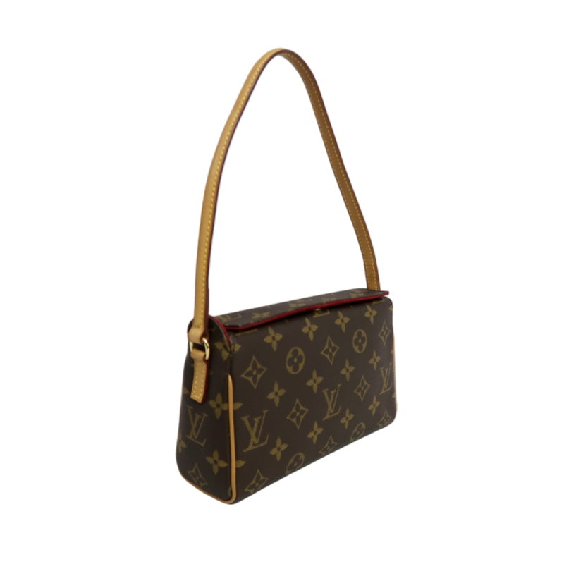 LOUIS VUITTON Recital Monogram Brown Handbag LV Monogram PVC Underarm Bag