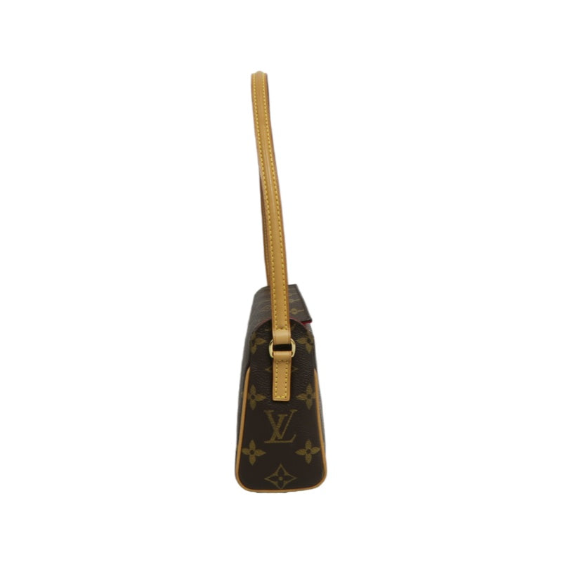 LOUIS VUITTON Recital Monogram Brown Handbag LV Monogram PVC Underarm Bag