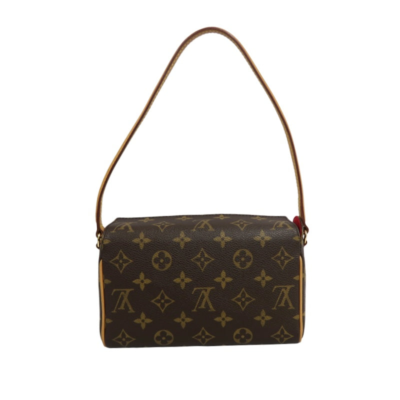 LOUIS VUITTON Recital Monogram Brown Handbag LV Monogram PVC Underarm Bag