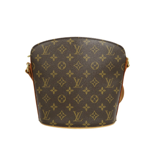 LOUIS VUITTON Monogram Drouot Shoulder Bag Pvc Brown