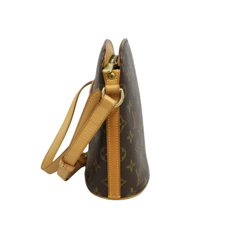 LOUIS VUITTON Monogram Drouot Shoulder Bag Pvc Brown