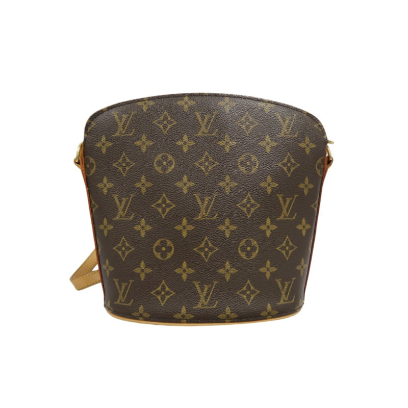LOUIS VUITTON Monogram Drouot Shoulder Bag Pvc Brown