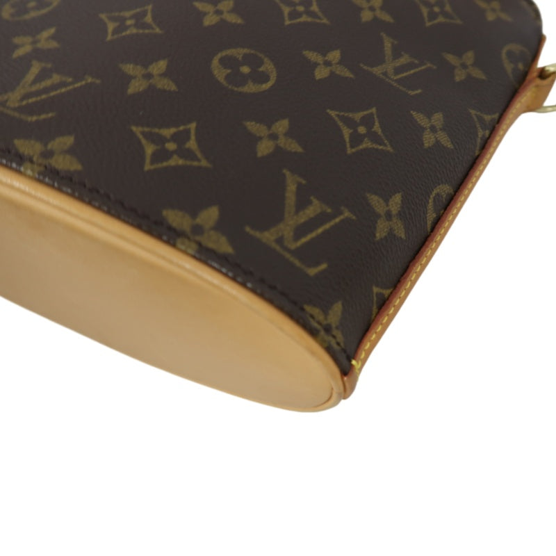 LOUIS VUITTON Monogram Drouot Shoulder Bag Pvc Brown