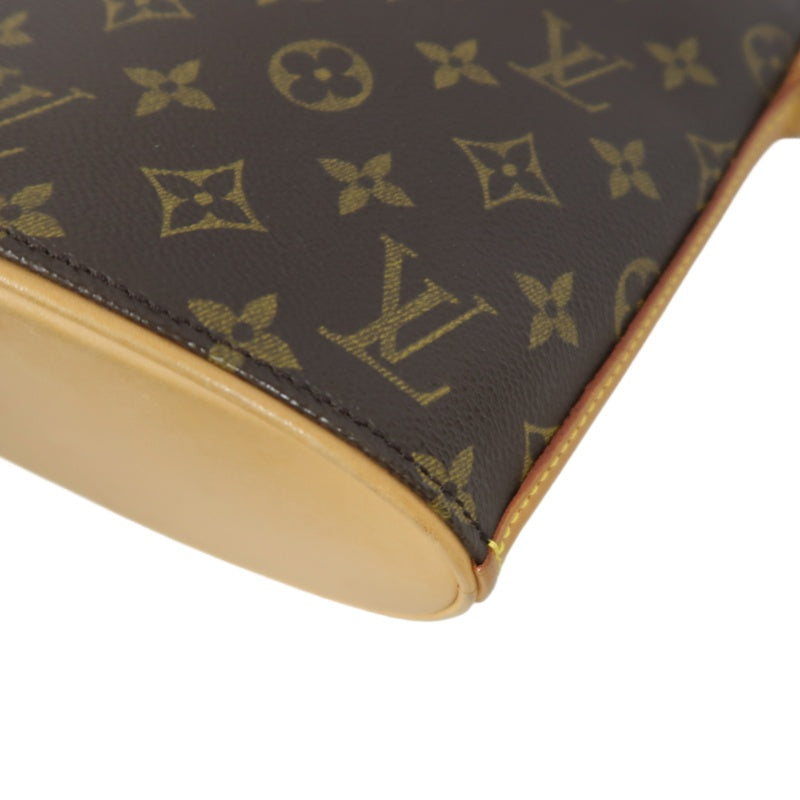 LOUIS VUITTON Monogram Drouot Shoulder Bag Pvc Brown