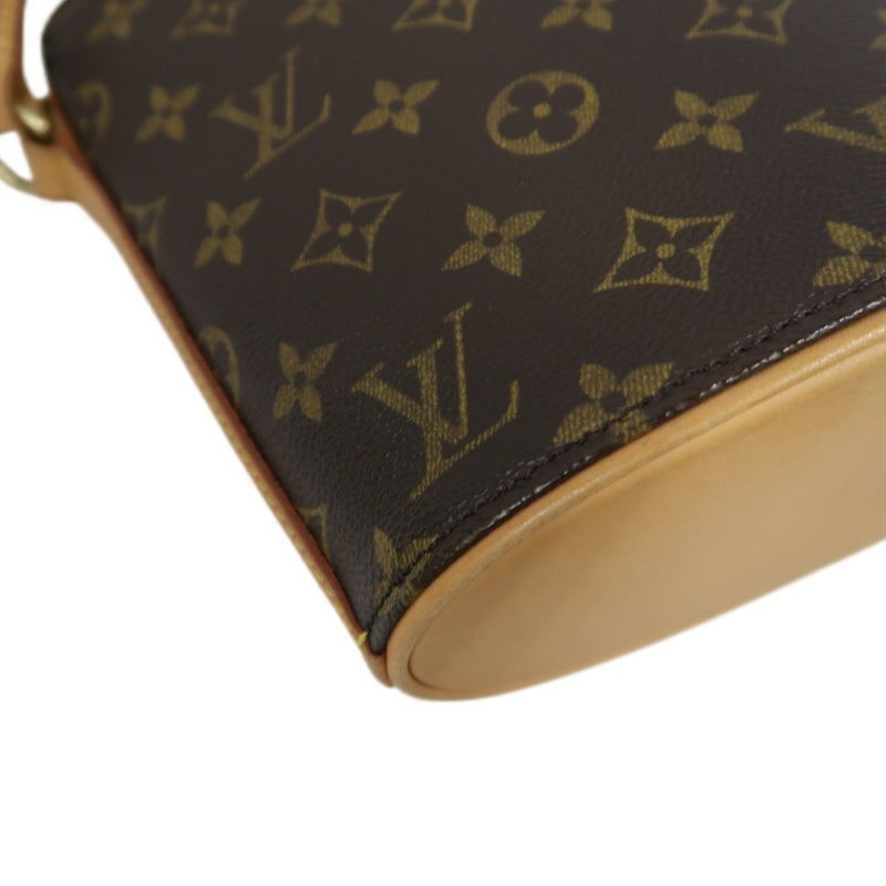 LOUIS VUITTON Monogram Drouot Shoulder Bag Pvc Brown