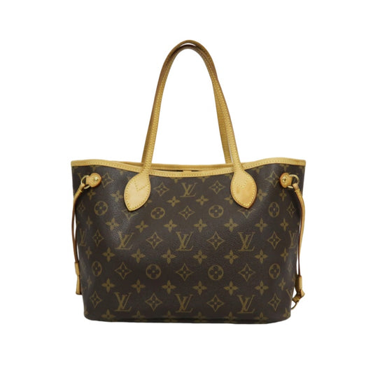 LOUIS VUITTON Neverfull PM Monogram Canvas Tote Bag Brown Shoulder Bag