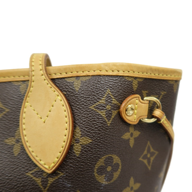 LOUIS VUITTON Neverfull PM Monogram Canvas Tote Bag Brown Shoulder Bag