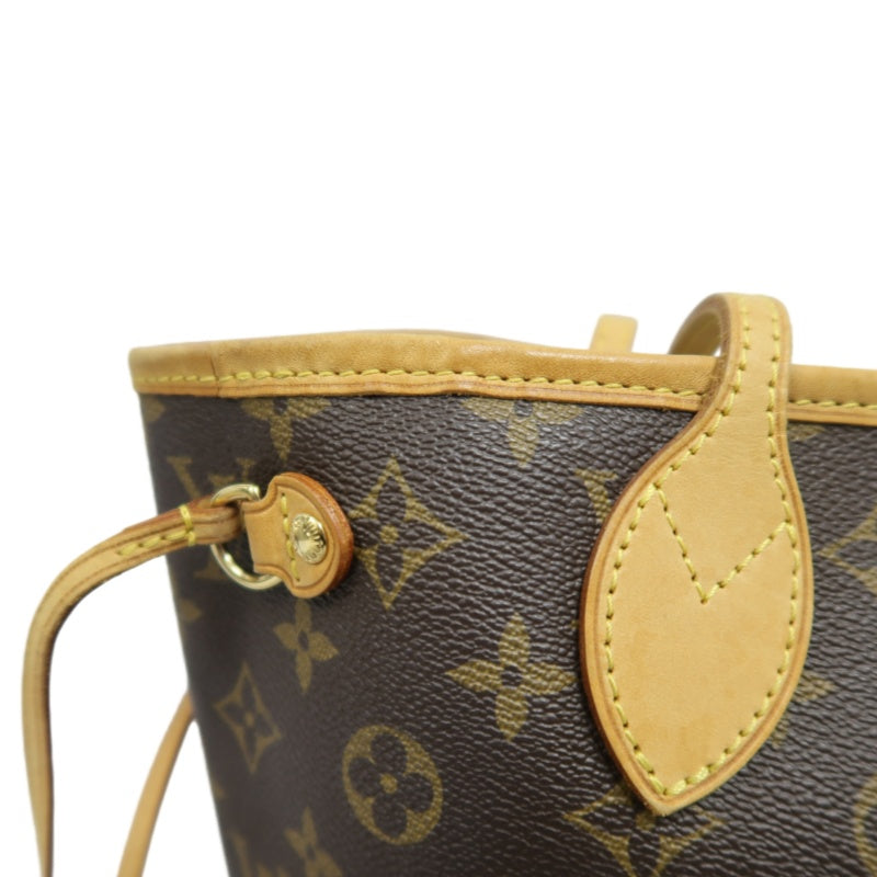 LOUIS VUITTON Neverfull PM Monogram Canvas Tote Bag Brown Shoulder Bag