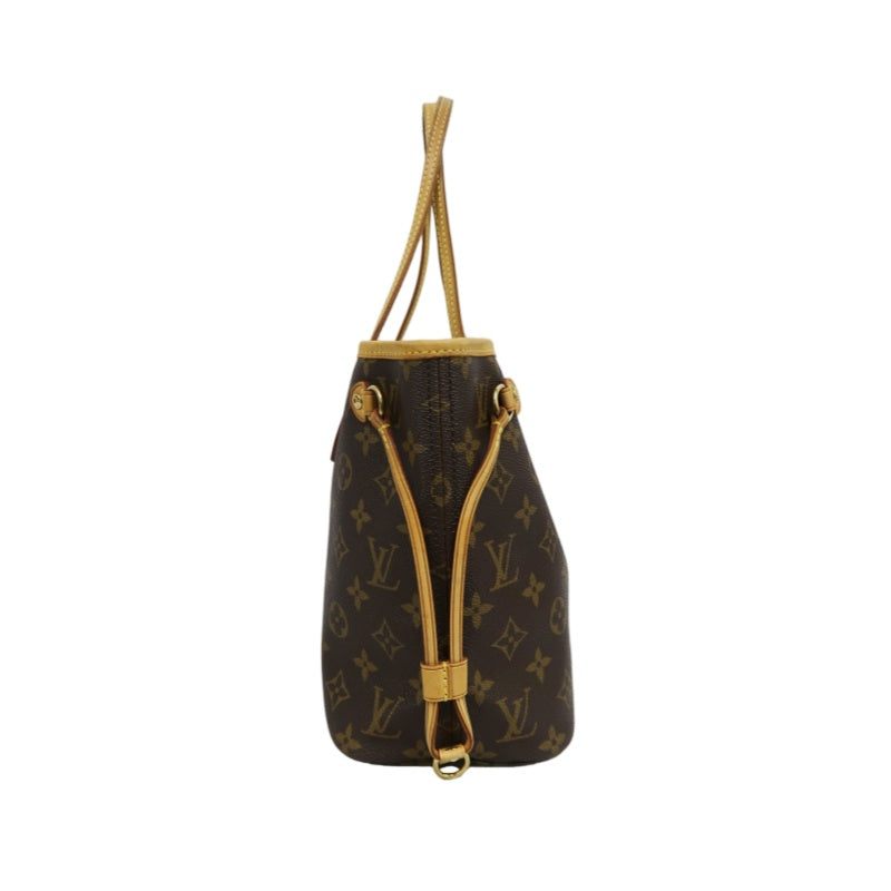 LOUIS VUITTON Neverfull PM Monogram Canvas Tote Bag Brown Shoulder Bag