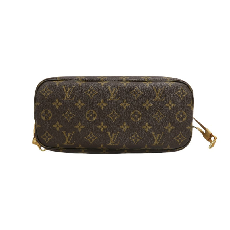 LOUIS VUITTON Neverfull PM Monogram Canvas Tote Bag Brown Shoulder Bag