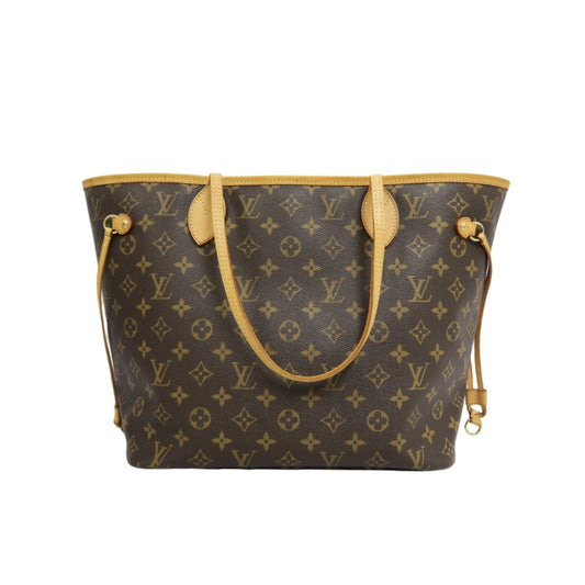 LOUIS VUITTON Neverfull MM Monogram Canvas Tote Bag Brown Shoulder Bag