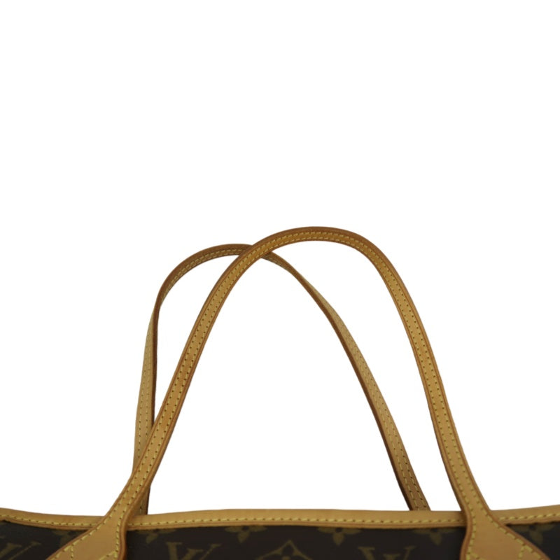 LOUIS VUITTON Neverfull MM Monogram Canvas Tote Bag Brown Shoulder Bag