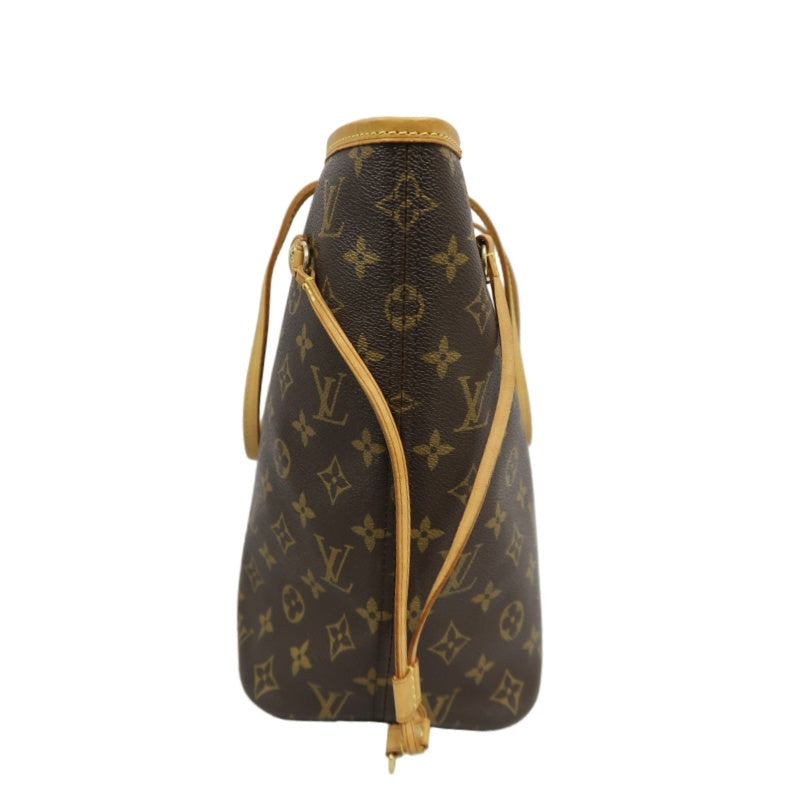 LOUIS VUITTON Neverfull MM Monogram Canvas Tote Bag Brown Shoulder Bag