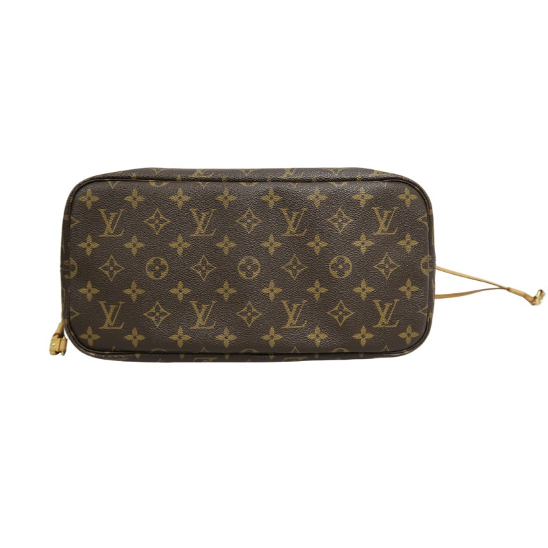 LOUIS VUITTON Neverfull MM Monogram Canvas Tote Bag Brown Shoulder Bag