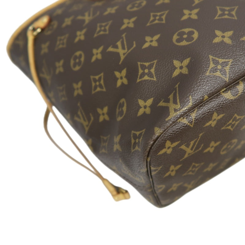 LOUIS VUITTON Neverfull MM Monogram Canvas Tote Bag Brown Shoulder Bag