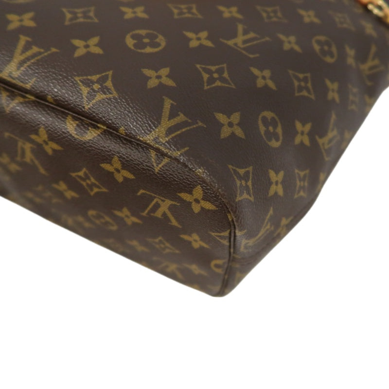 LOUIS VUITTON Neverfull MM Monogram Canvas Tote Bag Brown Shoulder Bag