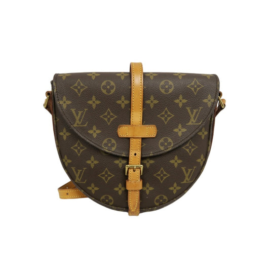 LOUIS VUITTON Monogram Chantilly GM Shoulder Bag Pvc Brown