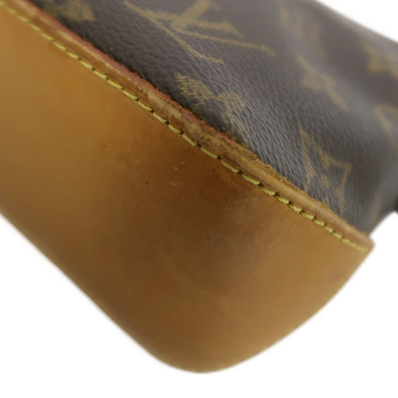 LOUIS VUITTON Trotter Monogram Canvas Shoulder Bag Brown Crossbody Bag