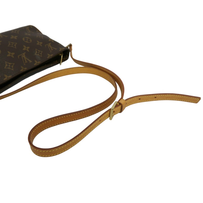LOUIS VUITTON Trotter Monogram Canvas Shoulder Bag Brown Crossbody Bag