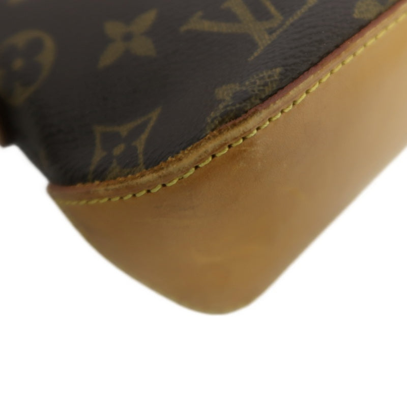 LOUIS VUITTON Trotter Monogram Canvas Shoulder Bag Brown Crossbody Bag