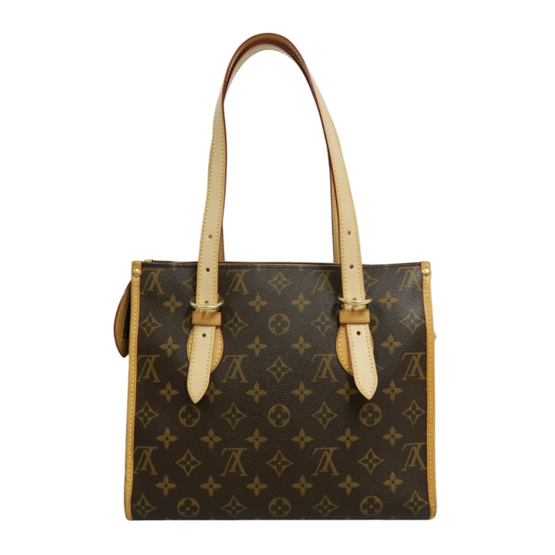 LOUIS VUITTON Popincourt Monogram Canvas Shoulder Bag Brown Tote Bag