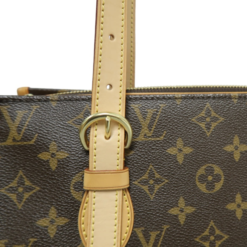 LOUIS VUITTON Popincourt Monogram Canvas Shoulder Bag Brown Tote Bag