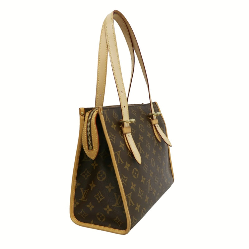 LOUIS VUITTON Popincourt Monogram Canvas Shoulder Bag Brown Tote Bag