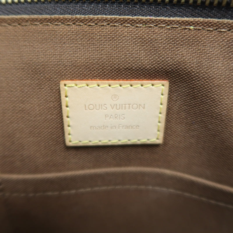 LOUIS VUITTON Popincourt Monogram Canvas Shoulder Bag Brown Tote Bag