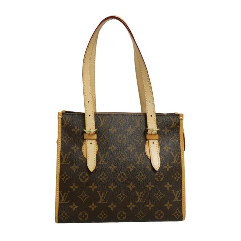 LOUIS VUITTON Popincourt Monogram Canvas Shoulder Bag Brown Tote Bag