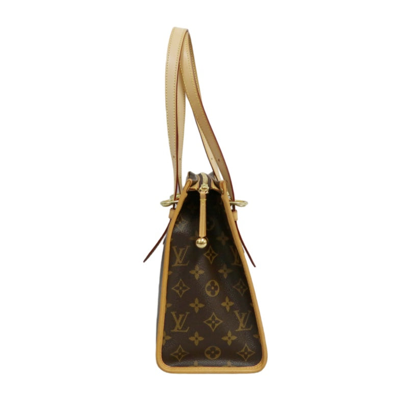 LOUIS VUITTON Popincourt Monogram Canvas Shoulder Bag Brown Tote Bag