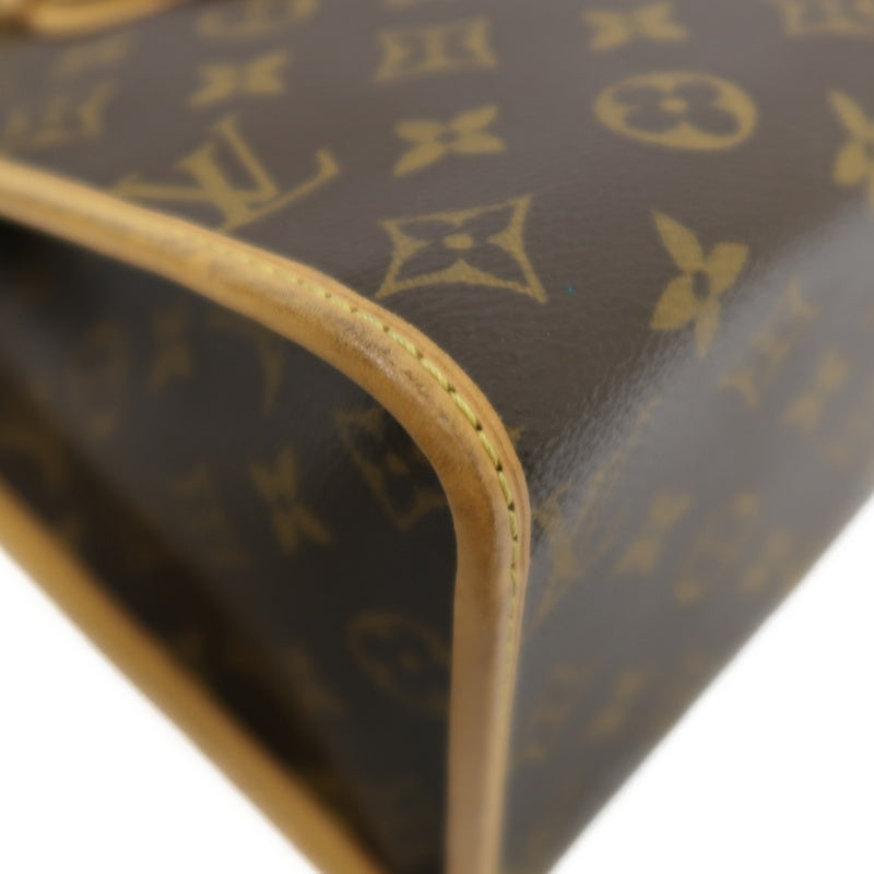LOUIS VUITTON Popincourt Monogram Canvas Shoulder Bag Brown Tote Bag