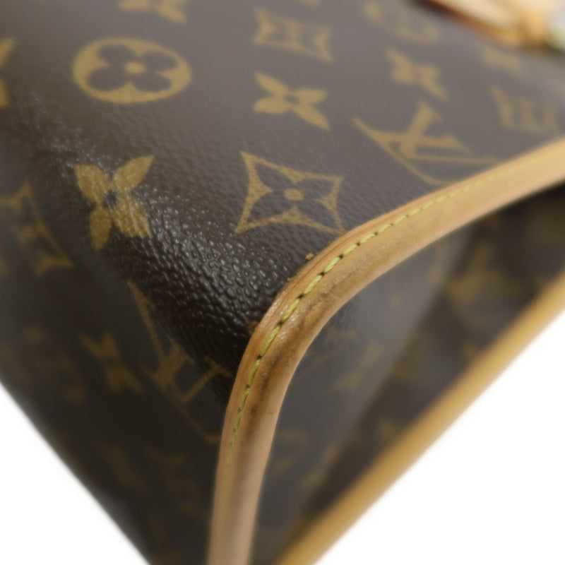 LOUIS VUITTON Popincourt Monogram Canvas Shoulder Bag Brown Tote Bag