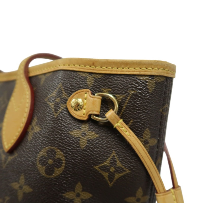 LOUIS VUITTON Monogram Neverfull PM Tote Bag Brown PVC Shoulder Bag