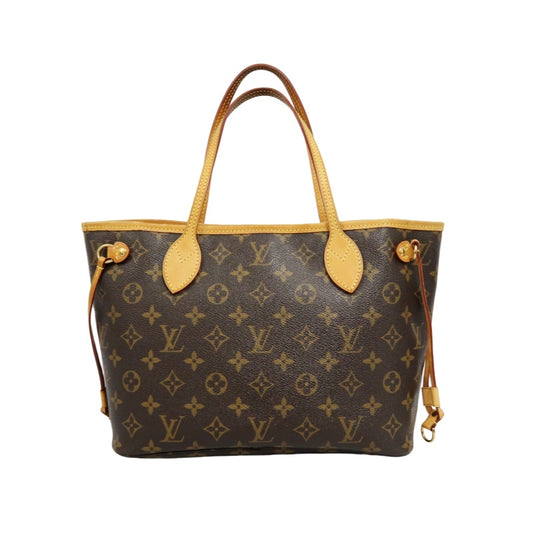 LOUIS VUITTON Monogram Neverfull PM Tote Bag Brown PVC Shoulder Bag