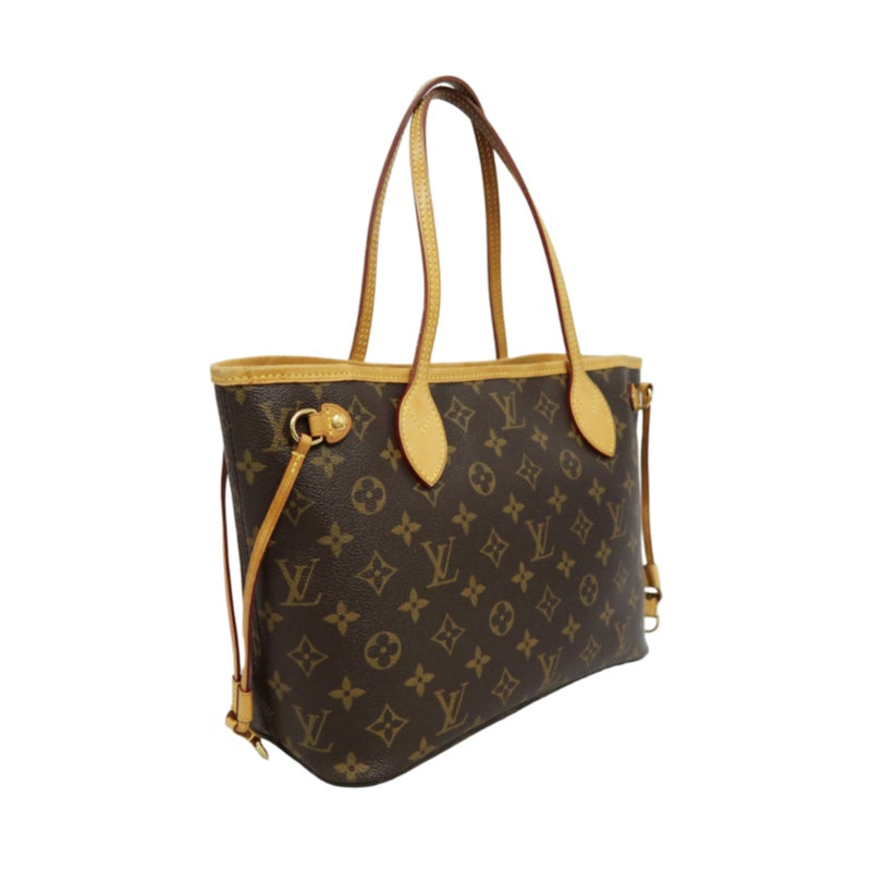 LOUIS VUITTON Monogram Neverfull PM Tote Bag Brown PVC Shoulder Bag