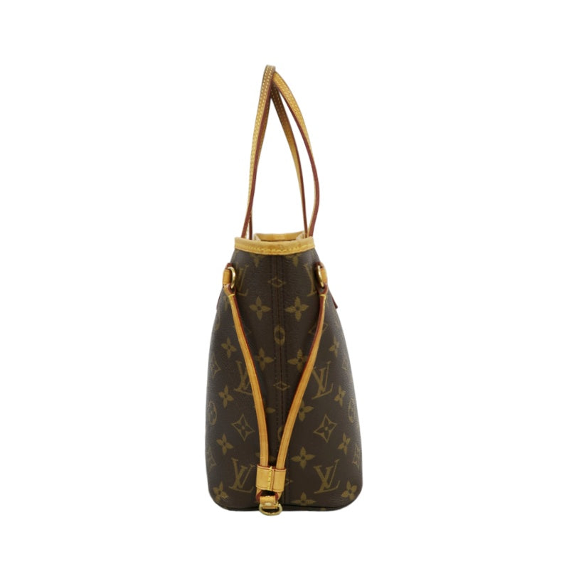 LOUIS VUITTON Monogram Neverfull PM Tote Bag Brown PVC Shoulder Bag