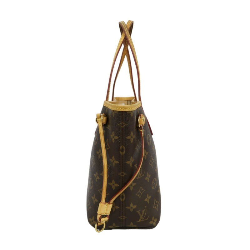 LOUIS VUITTON Monogram Neverfull PM Tote Bag Brown PVC Shoulder Bag