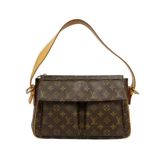LOUIS VUITTON Monogram Viva Cite GM Handbag Brown PVC Shoulder Bag