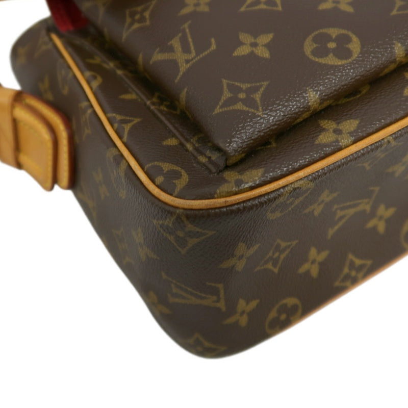LOUIS VUITTON Monogram Viva Cite GM Handbag Brown PVC Shoulder Bag