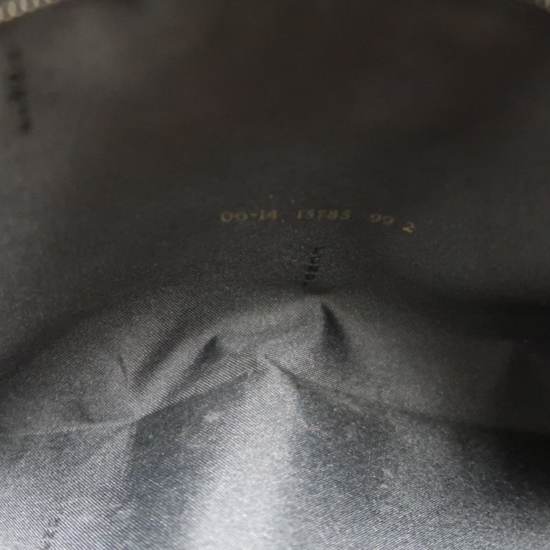 FENDI Nylon Tote Bag Black Silver FF Logo Metal Plate Hardware