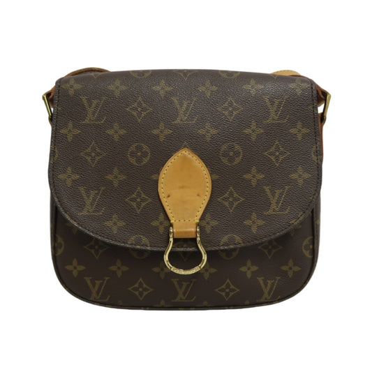 LOUIS VUITTON Monogram Saint Cloud GM Shoulder Bag PVC Brown